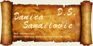 Danica Samailović vizit kartica